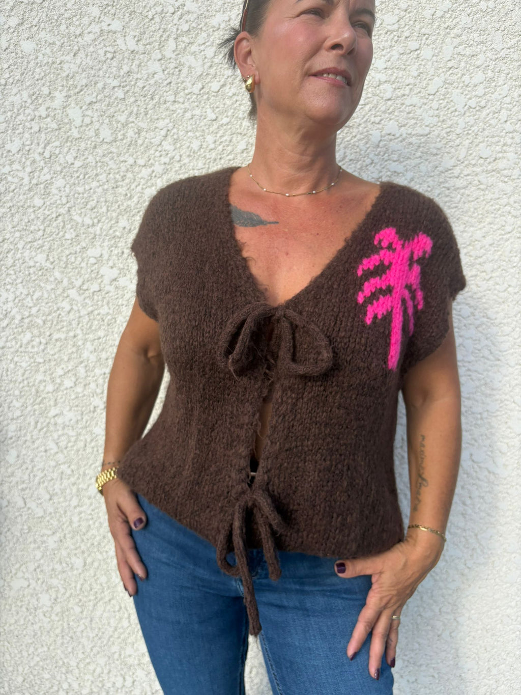 Gilet Palm chocolat