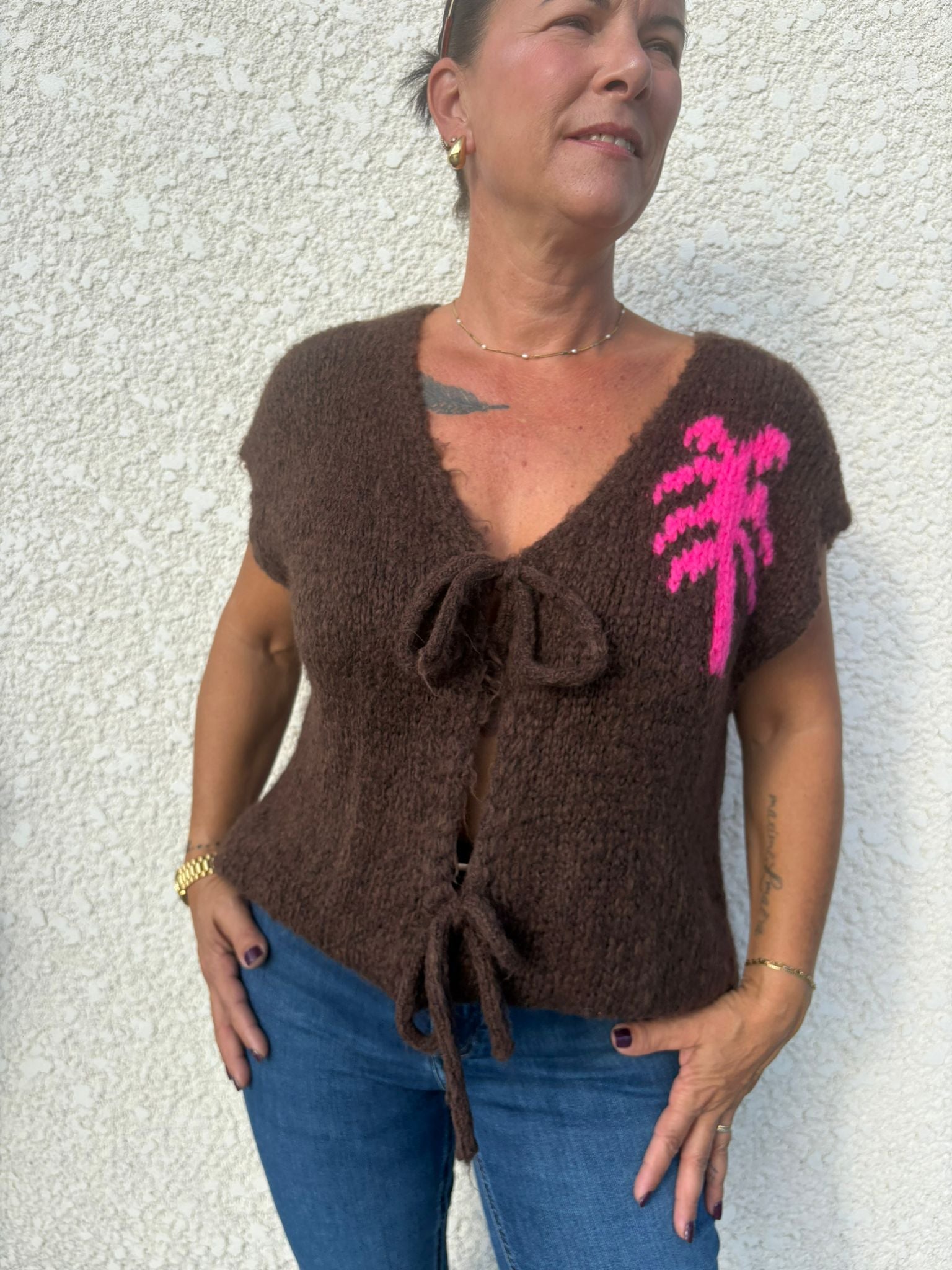 Gilet Palm chocolat