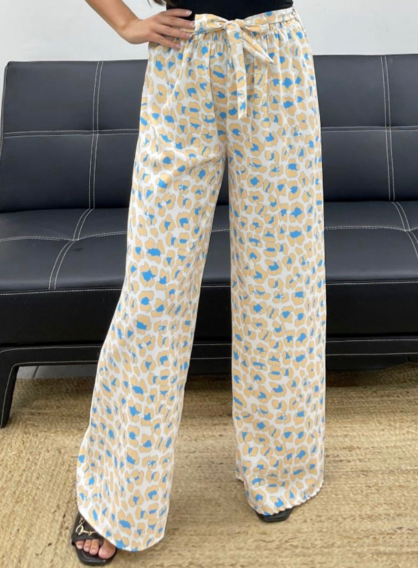 Pantalon palazzo beige