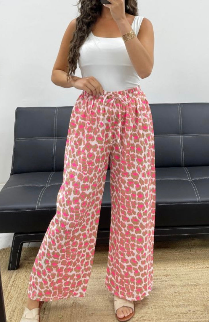 Pantalon gaz de coton taupe