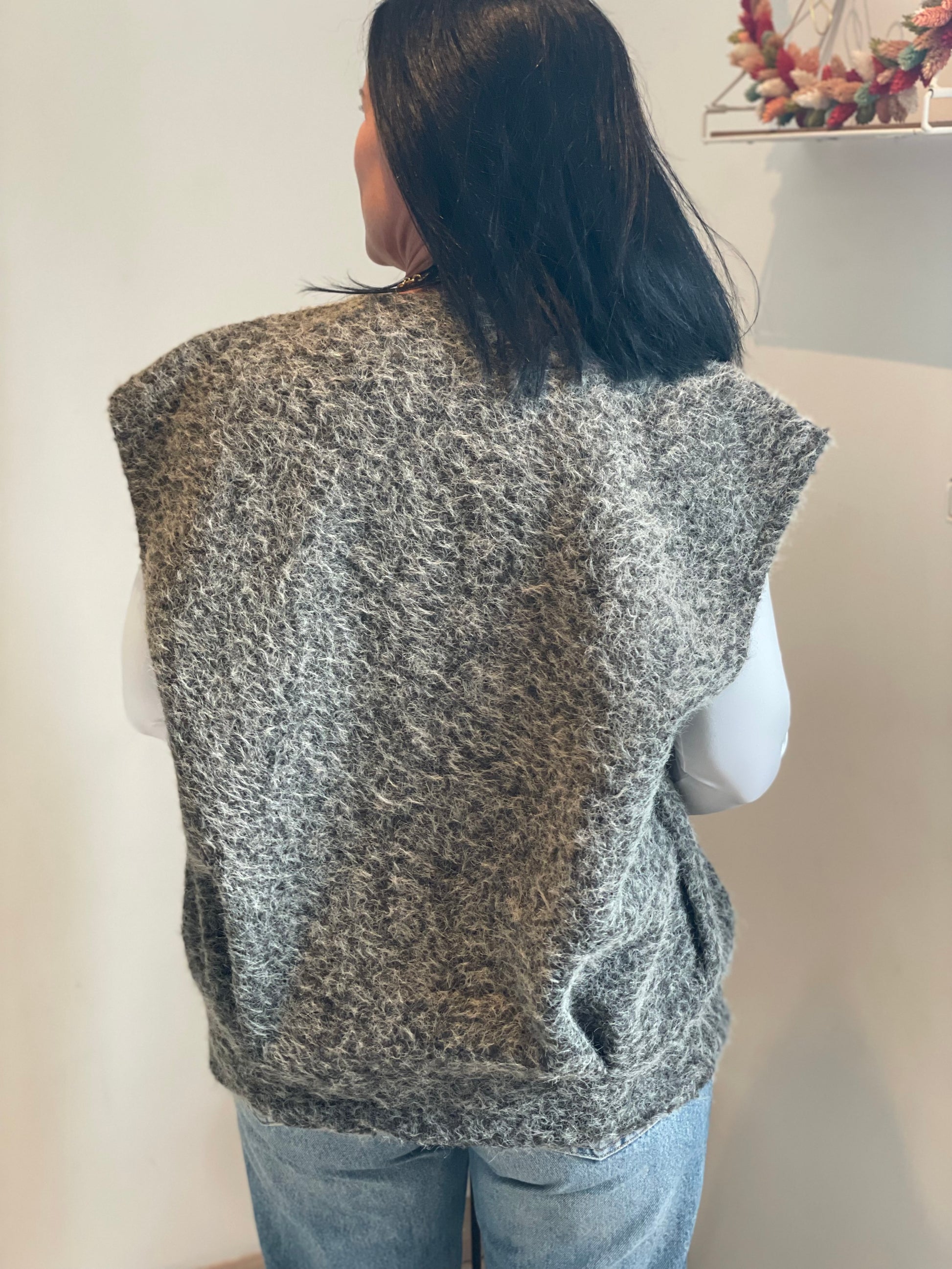 Gilet sans manches Gris