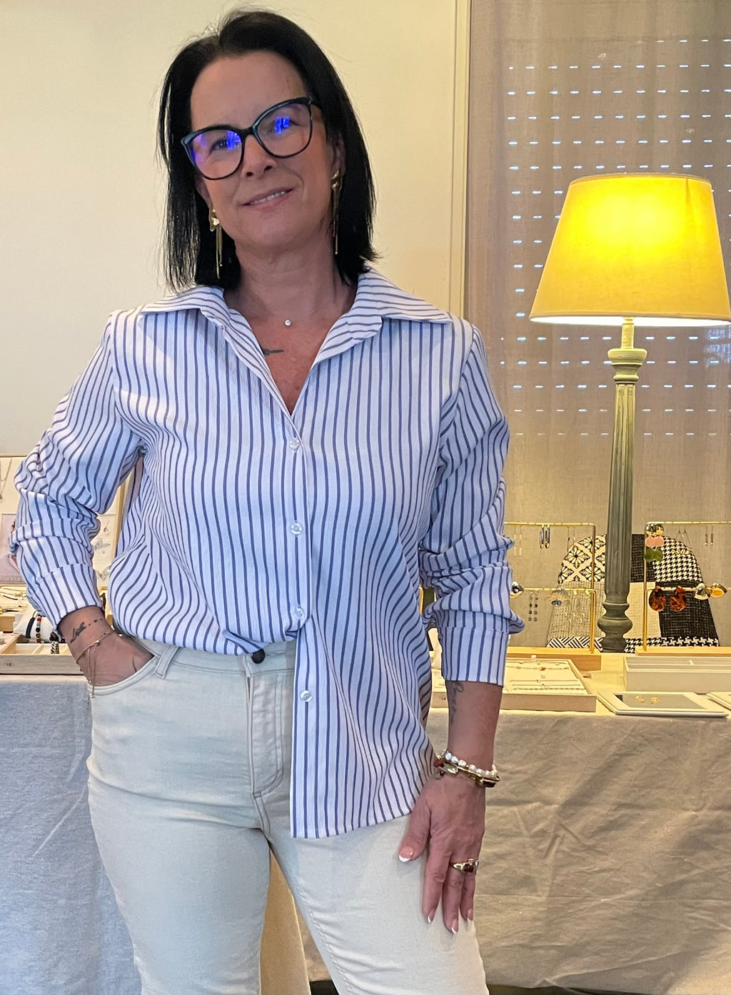 Chemise dentelle dos