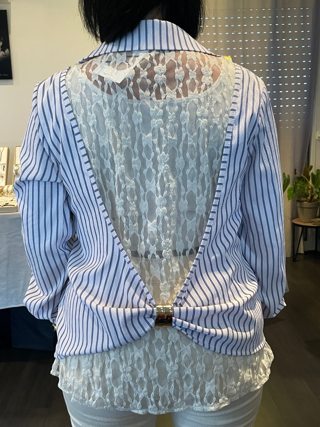 Chemise dentelle dos