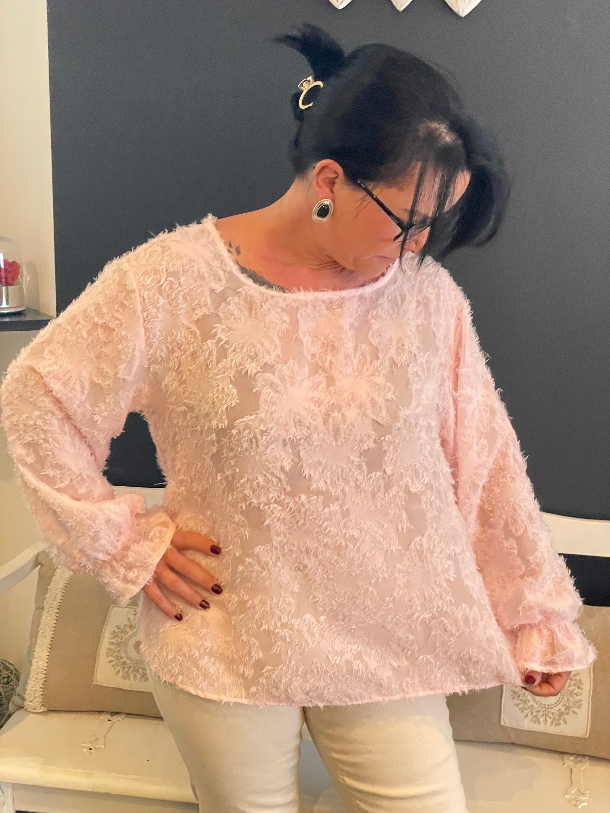 Blouse col V ou rond