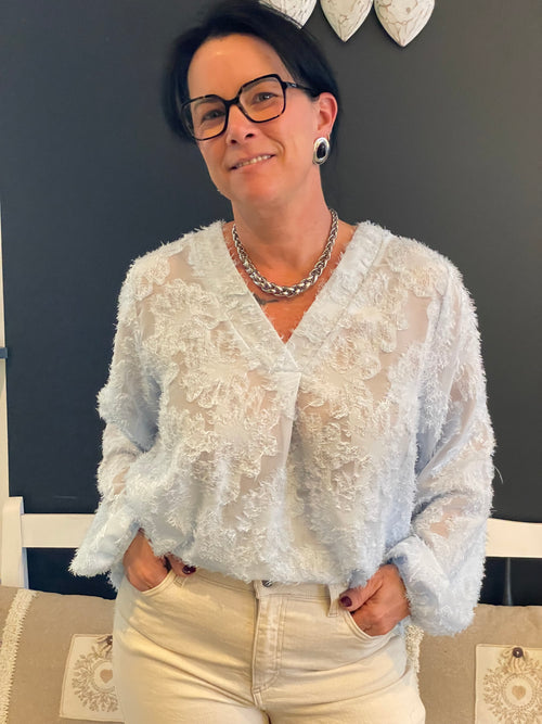 Blouse col V ou rond