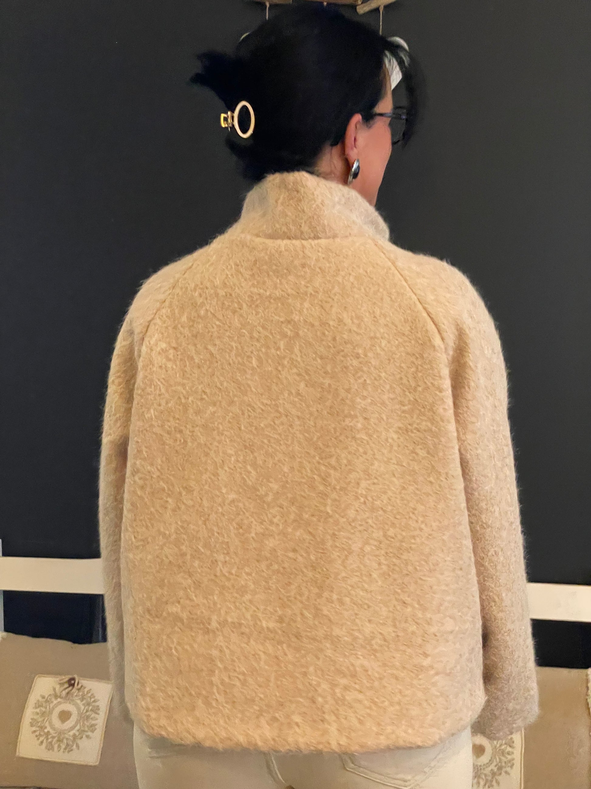 Veste  en laine bouclée