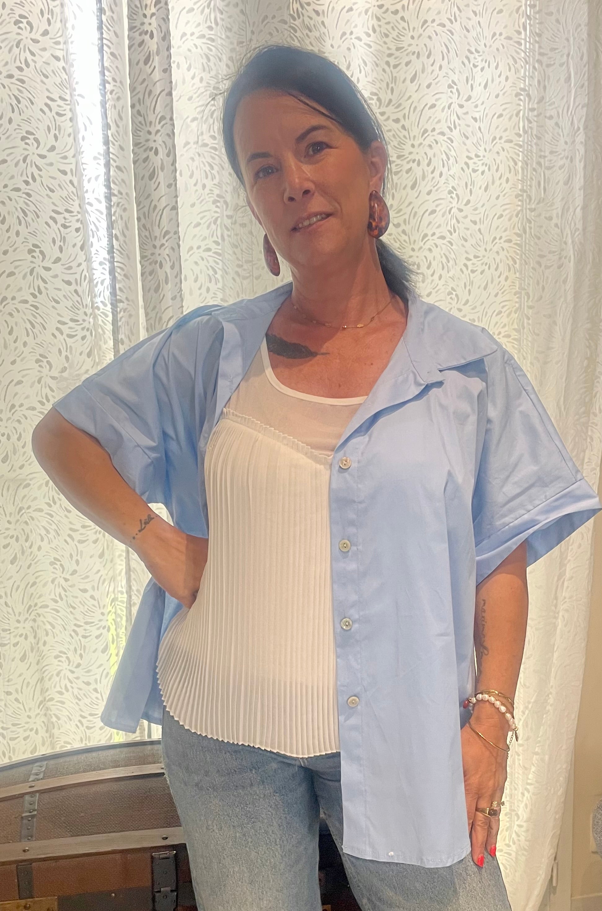 CHEMISE CŒUR DOS