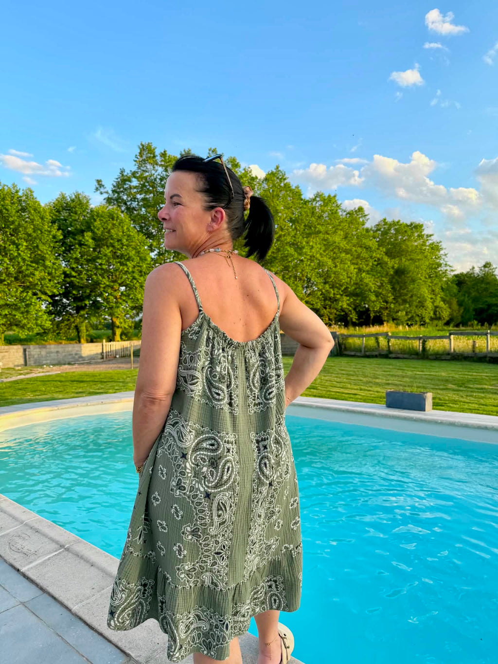 Robe courte bandana