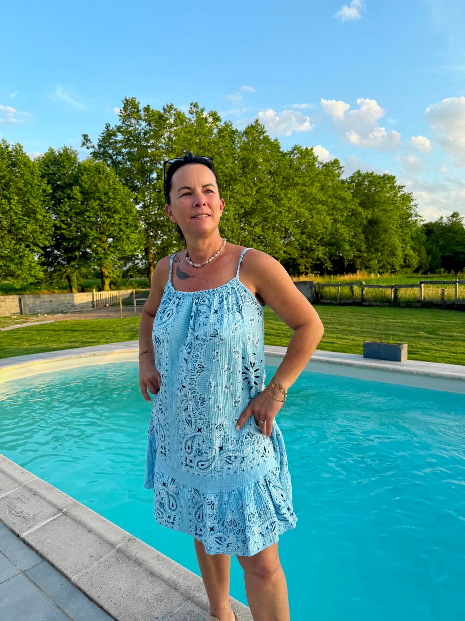 Robe courte bandana