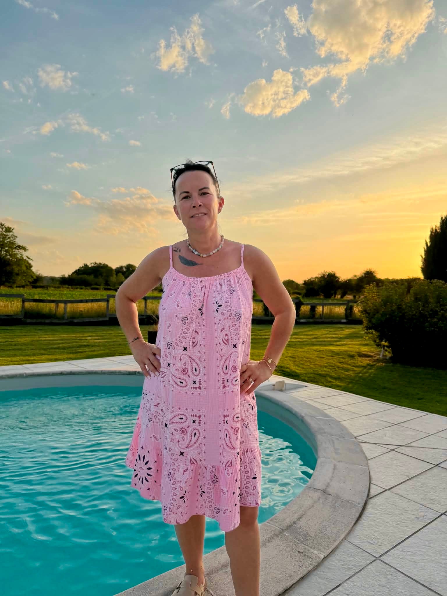 Robe courte bandana