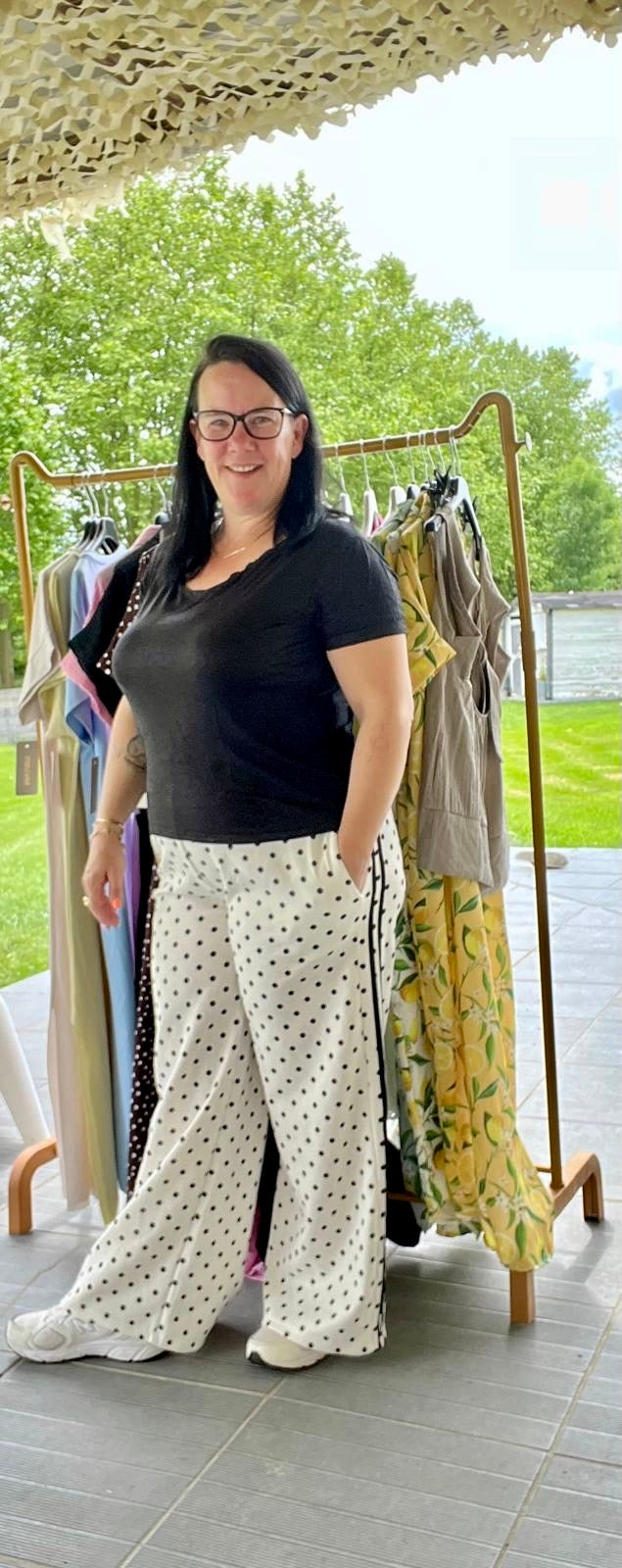 Pantalon à Pois Bandes